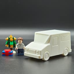 Mail Truck (print-in-place) 3d model