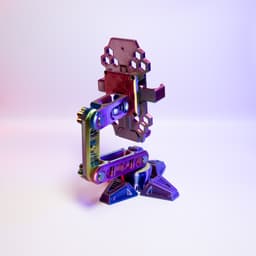 RoboArm Desk Phone Holder 3d model