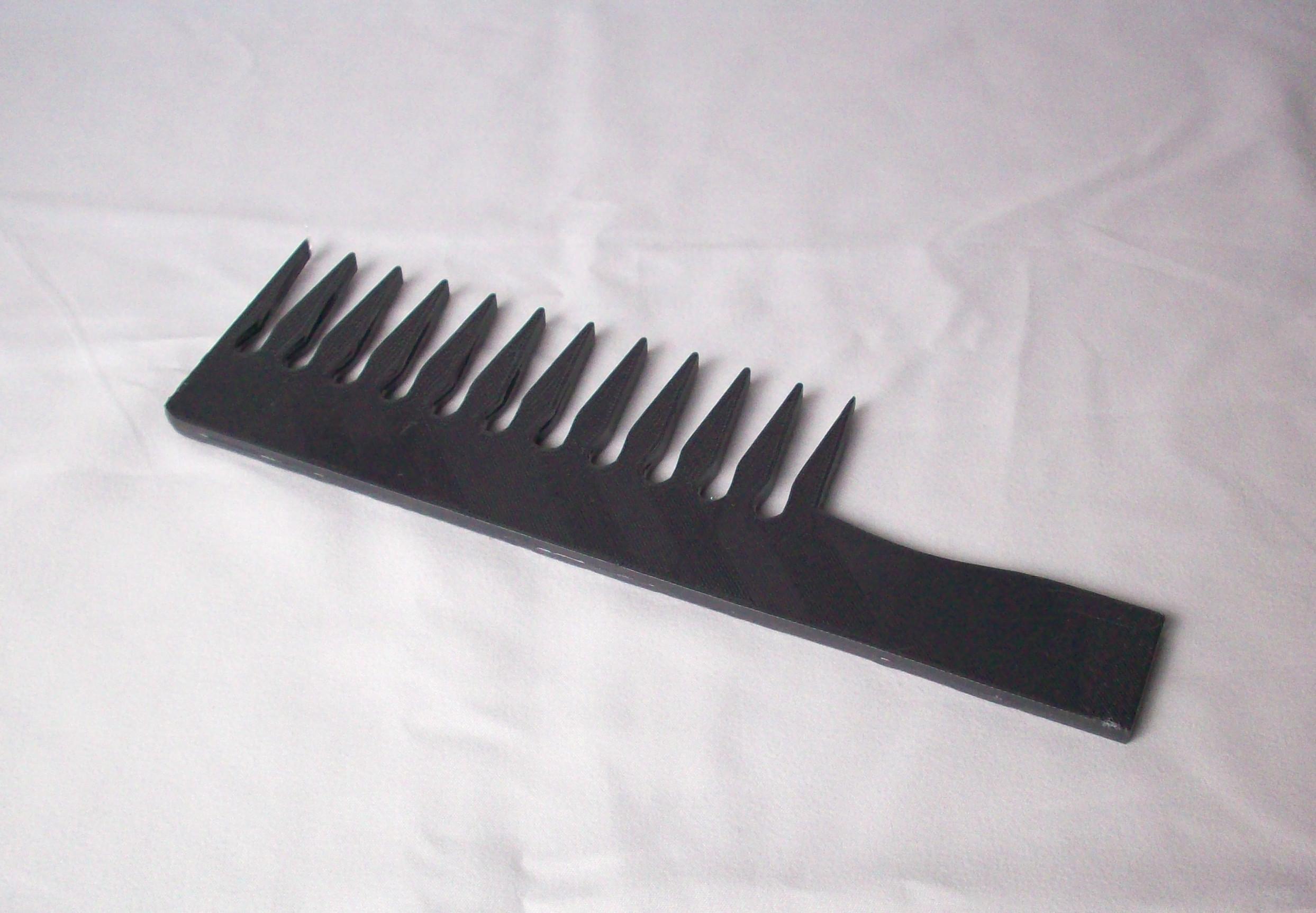 Comb - Curly Hair 3d model