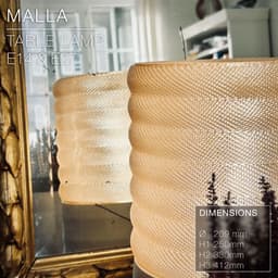 MALLA | Woven Table Lamp E14/26/27 3d model