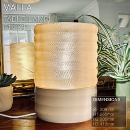 MALLA | Woven Table Lamp E14/26/27 3d model