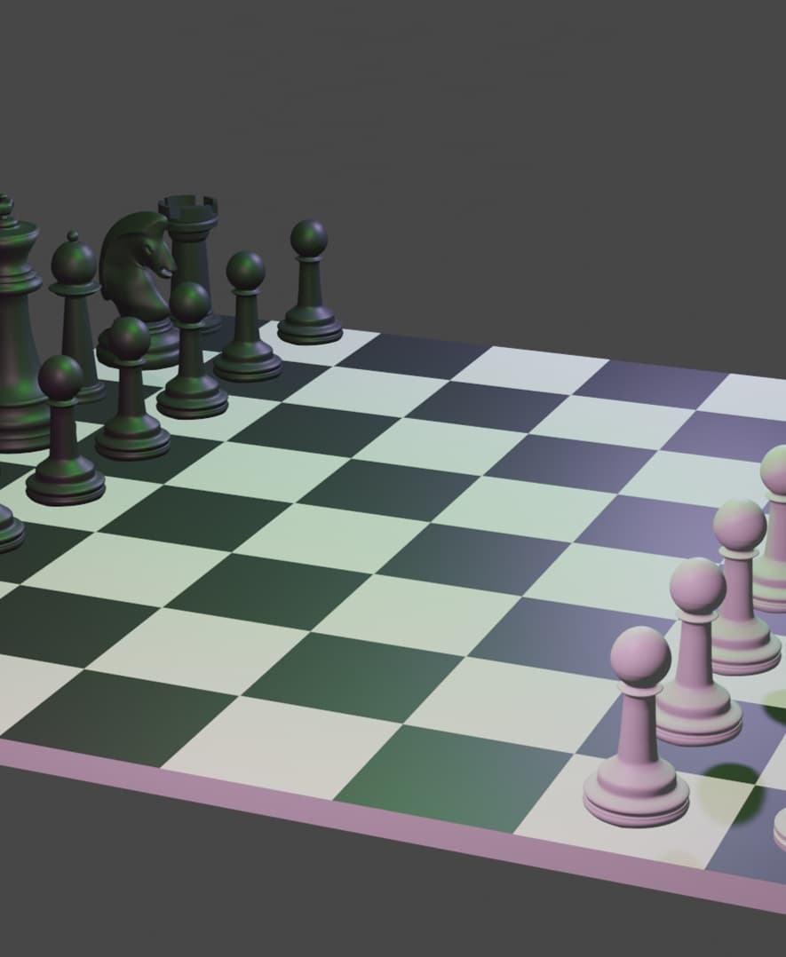 Chess Board Full.stl 3d model