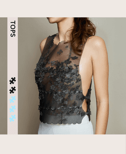 Floral Top – Modular 3D-Printed Fashion 3d model