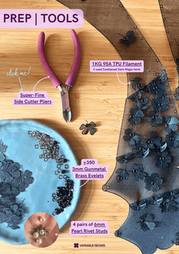 Floral Top – Modular 3D-Printed Fashion 3d model