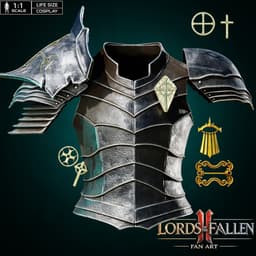 LORDS OF THE FALLEN II 2026 DARK CRUSADER CUIRASS COSPLAY Fan Art STL 3d model