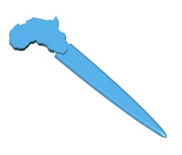 Coupe papier 3d model
