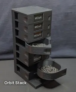 M3 OrbitStack - Swivel Screw Organizer 3d model