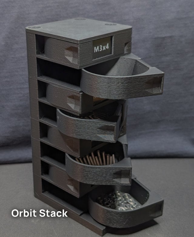 M3 OrbitStack - Swivel Screw Organizer 3d model