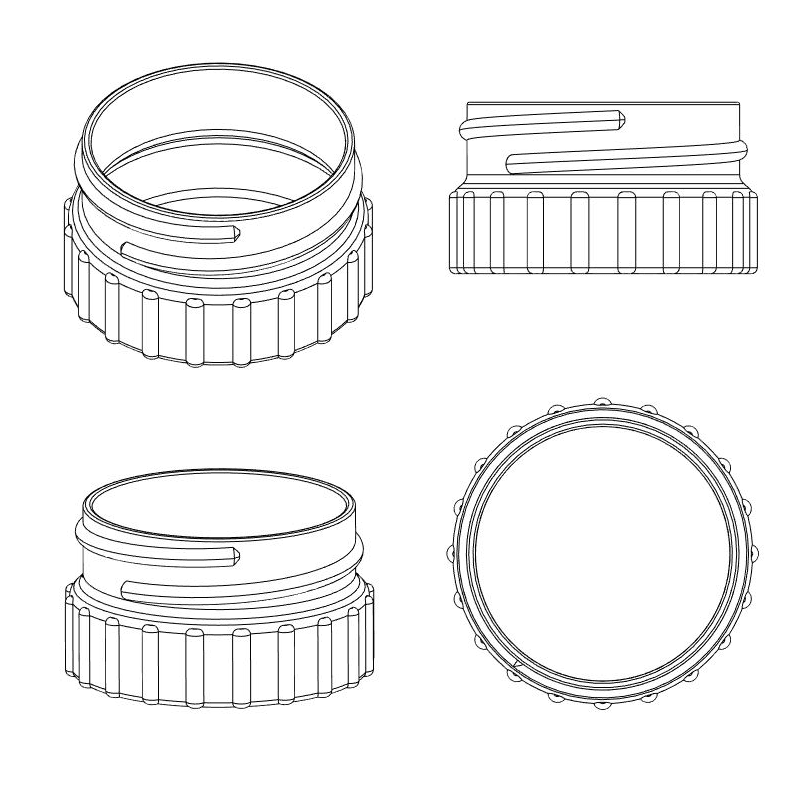 Milk Cap pillbox 3d model