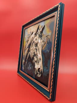 100 x 100mm Modular Picture Frame for Hueforge - SCROLL BEAD 3d model