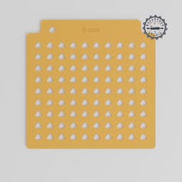 Geometric Diamond Sprinkle Stencil Set, 5 Sizes, for Edible Glitter, Cocoa & Sugar PRODUCT_1307 3d model