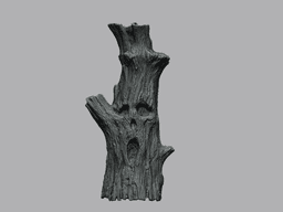 Ghost Tree Trunk – Wall Mount & Figurine 3d model