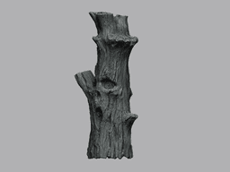 Ghost Tree Trunk – Wall Mount & Figurine 3d model