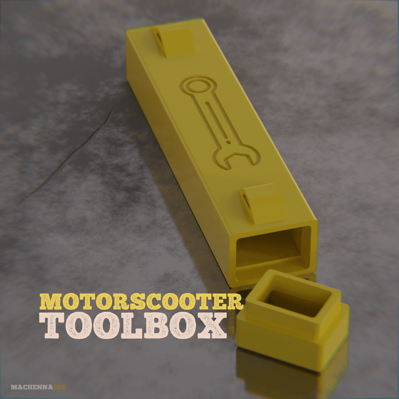 Motorscooter Tool Box 3d model