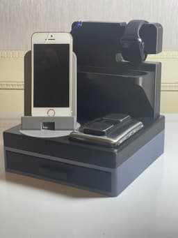 Phones - Nightstand Organizer with Drawer for Valuables for Men & Women. 3d model