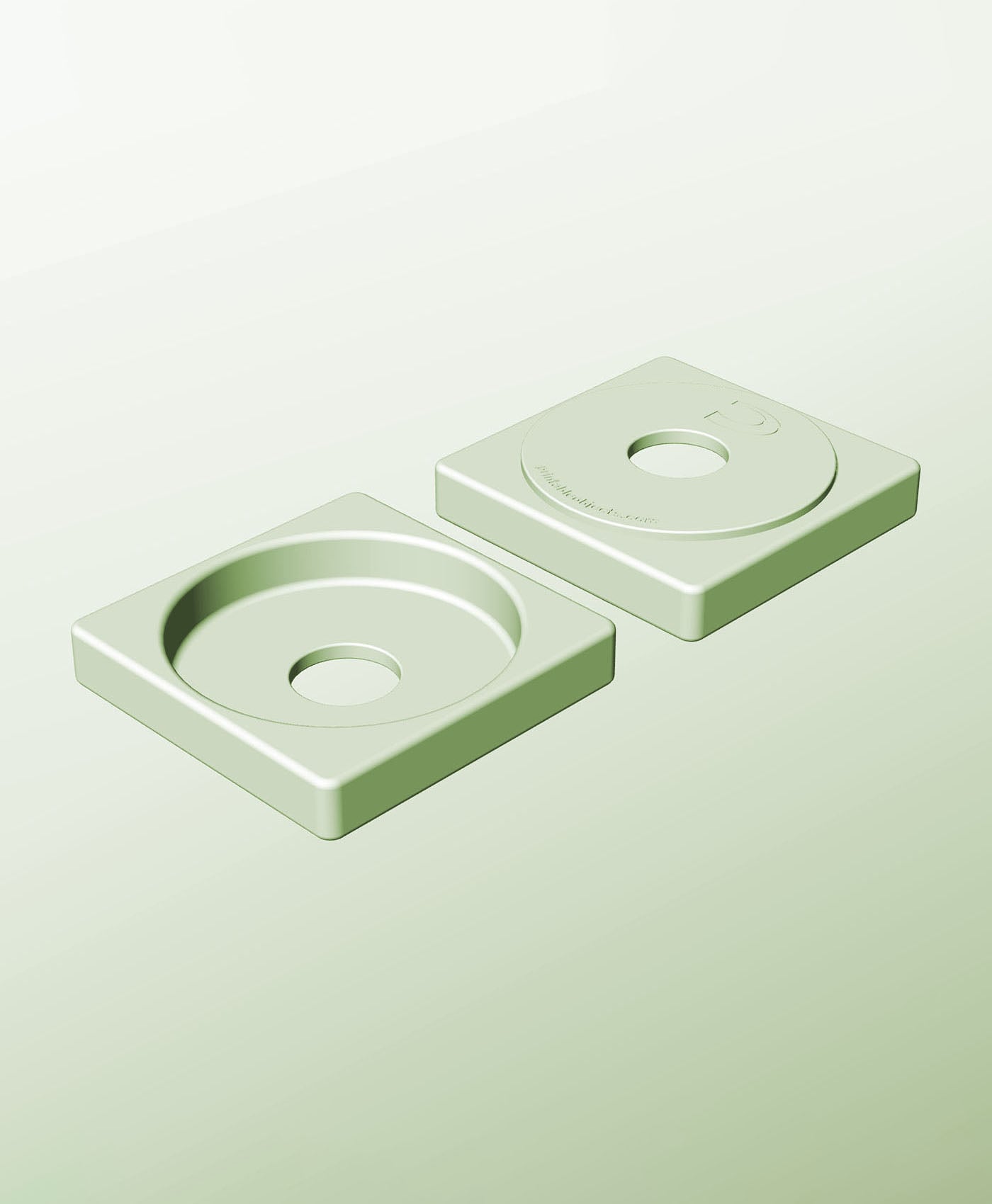 CS128-25-P Modular Stacking pierced container for home decor 3d model