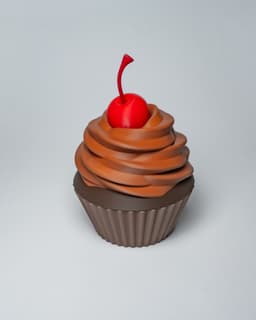 Cupcake Container - A container in the shape of a cupcake 3d model