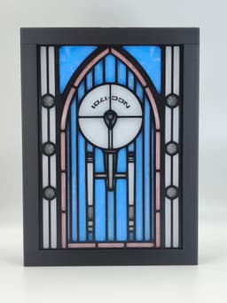 Star Trek Enterprise Stained Glass Lightbox 3d model