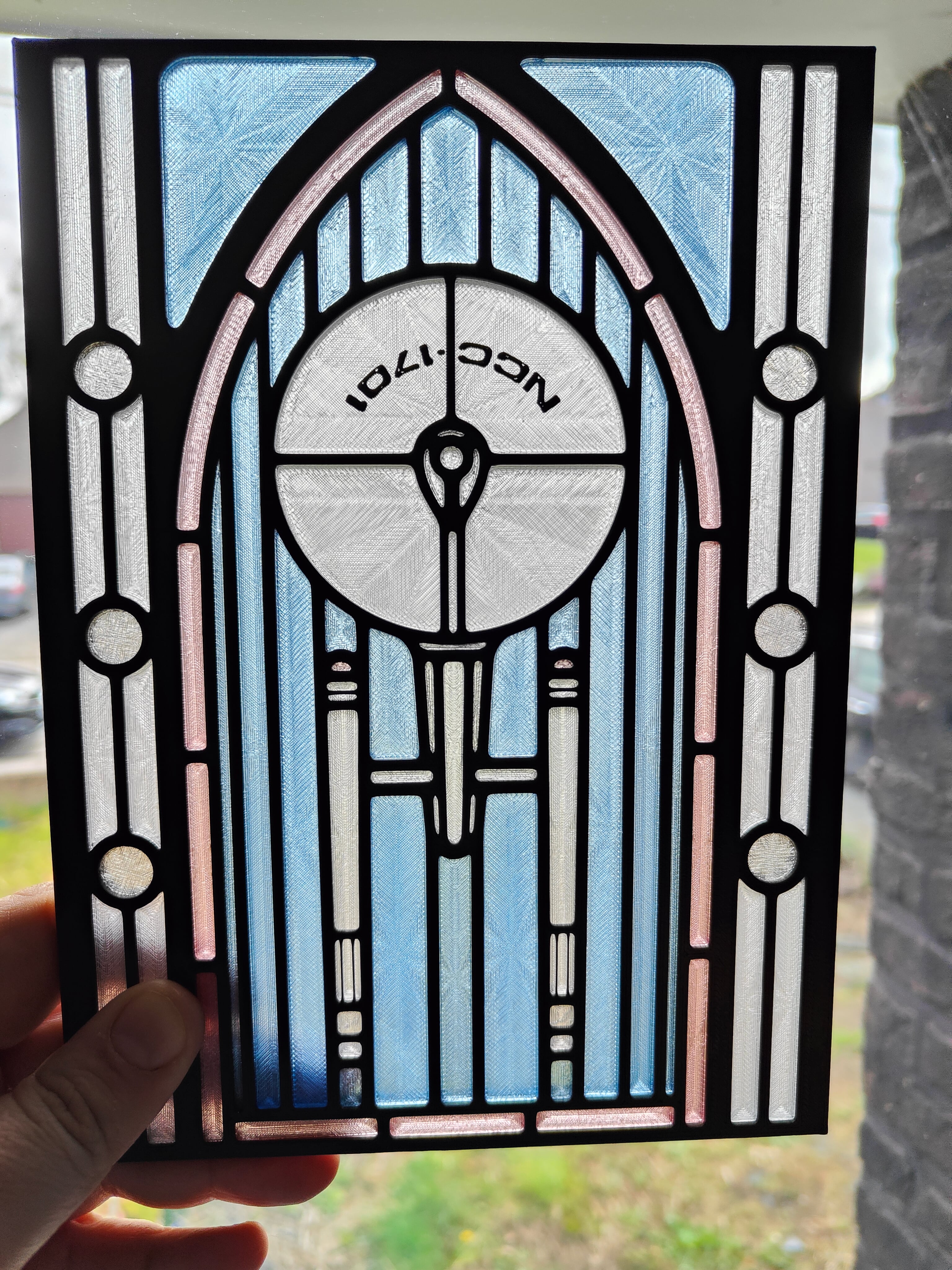Star Trek Enterprise Stained Glass Lightbox 3d model