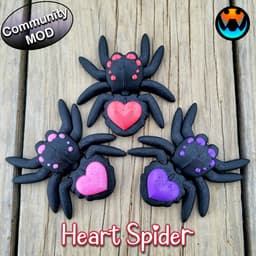 Tiny Heart Spider 3d model