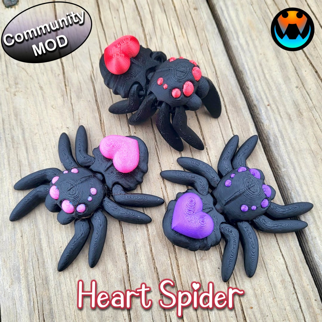 Tiny Heart Spider 3d model