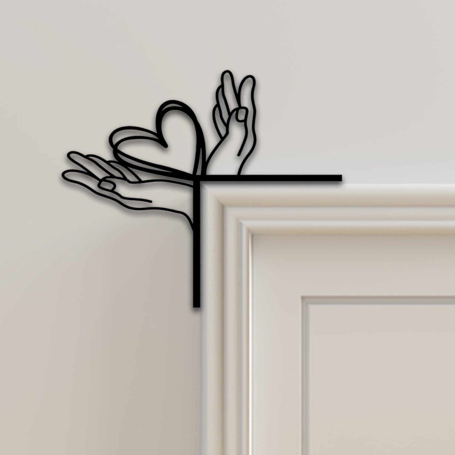 Heart Door Corner Decor 3d model