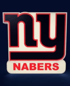New York Giants - LED strip compatible 3d model