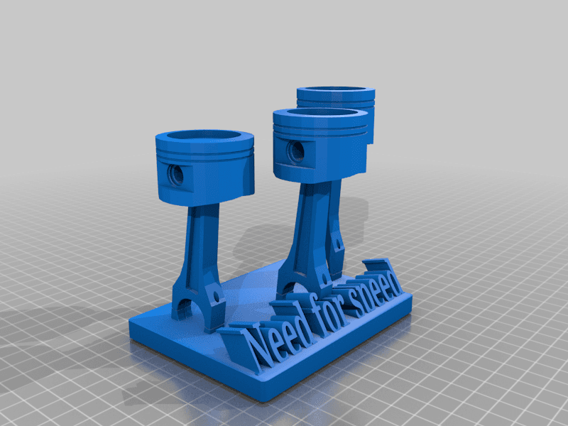 Tea light pistons need for speed 3d model