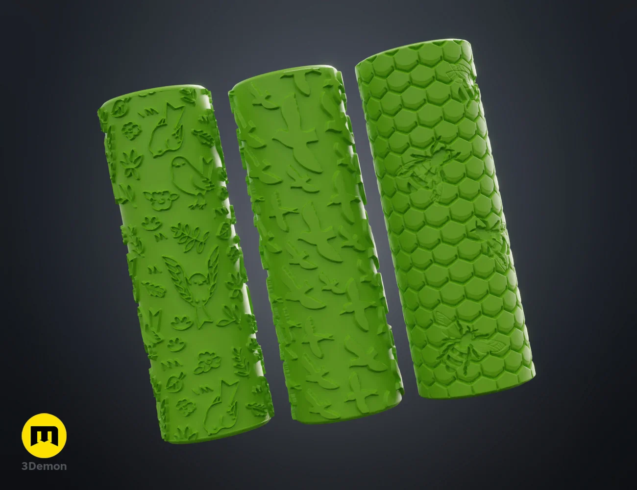 Texture Rollers - Nature Vol.3 (7-9) 3d model