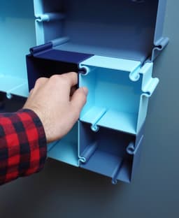 Infinite puzzle wall shelf 3d model