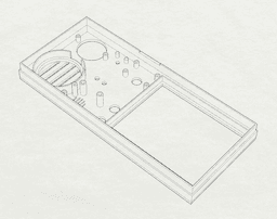 Front door peephole unit v.1 3d model