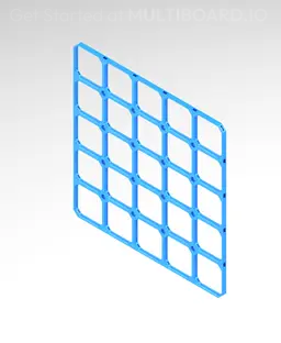 10x10 MU (5x5 LU) - MultiBoard Square Plate 3d model
