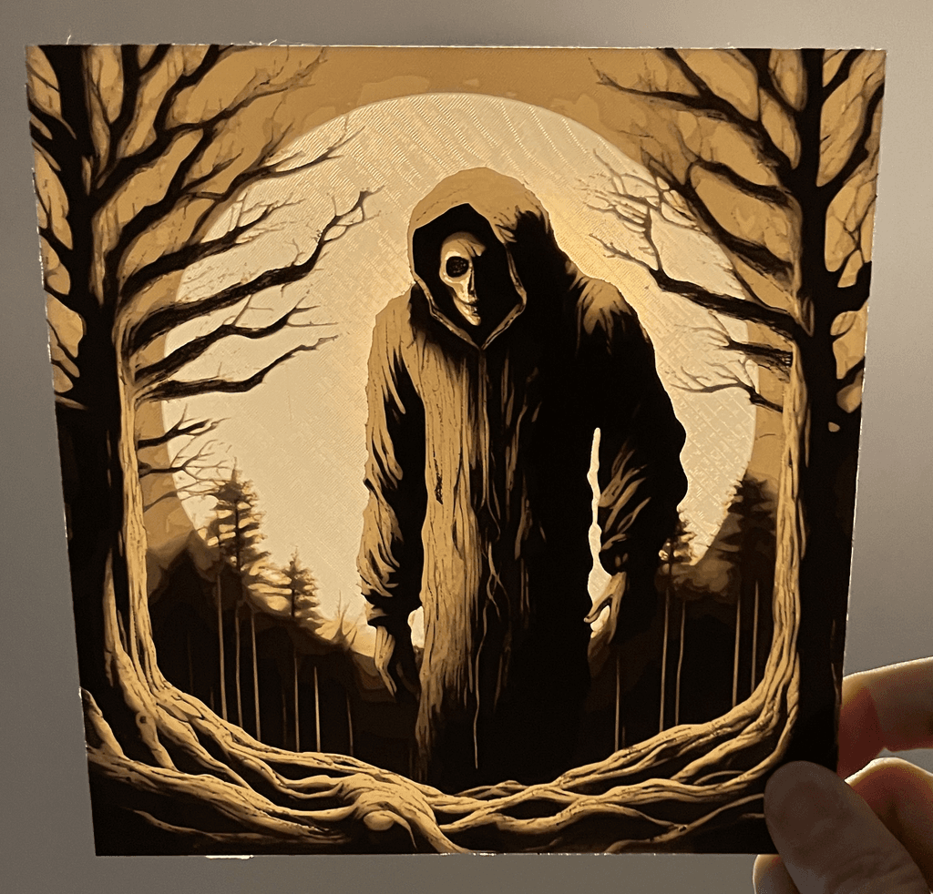 Grim Reaper - Dual Lithophane Hueforge Print 3d model