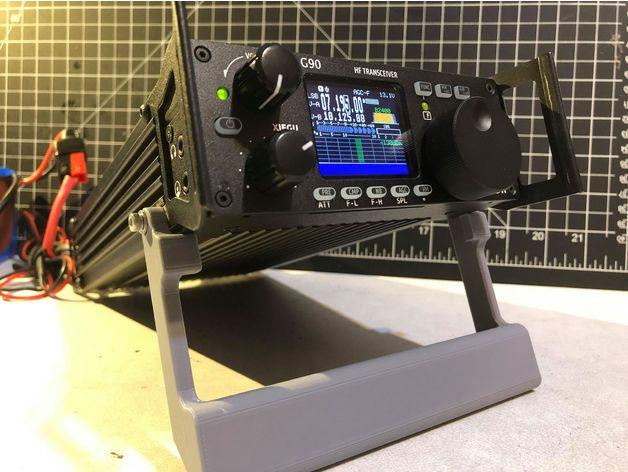 Xiegu G90 Stand Remixed To Be Stronger And Sleeker - KD5QZG 3d model