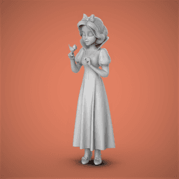 Snow White -Birdy 3d model