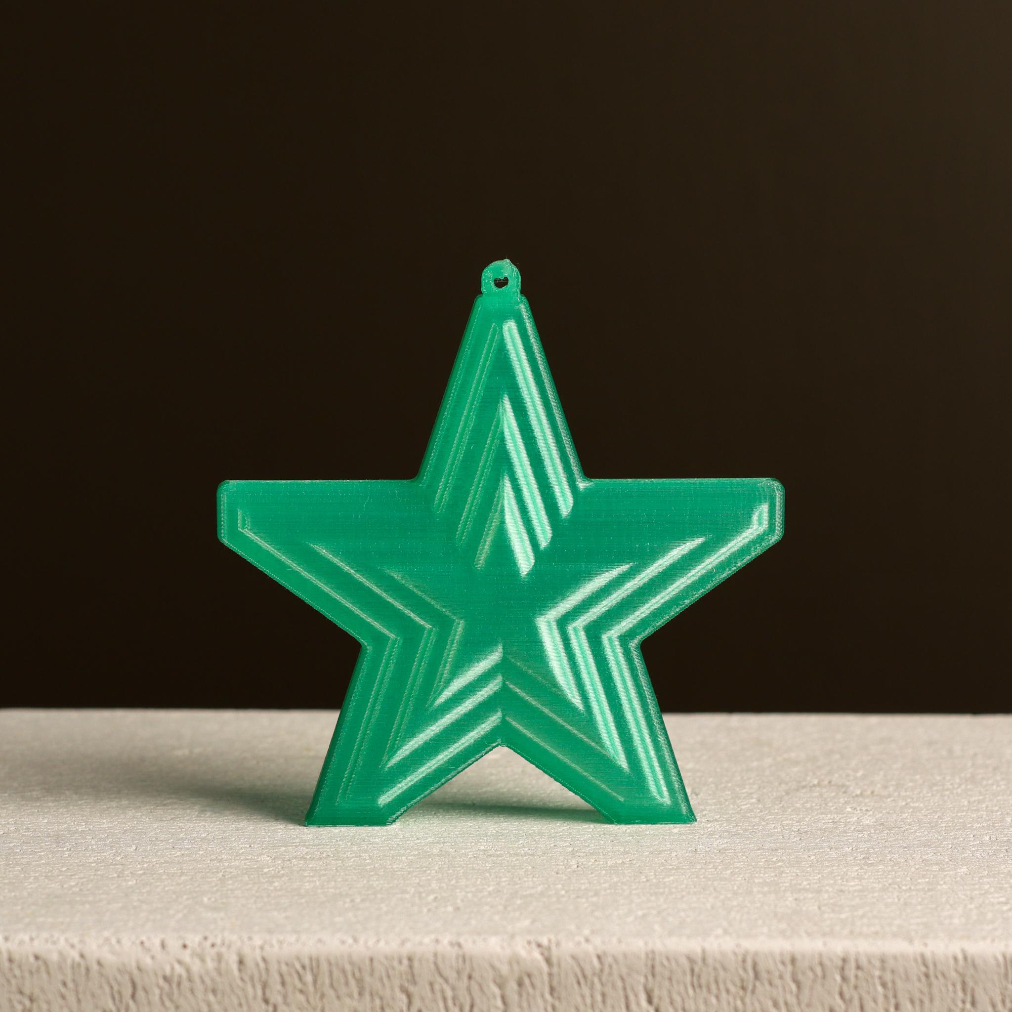  Additive Star Tree Ornament, Christmas Decor by Slimprint  3d model