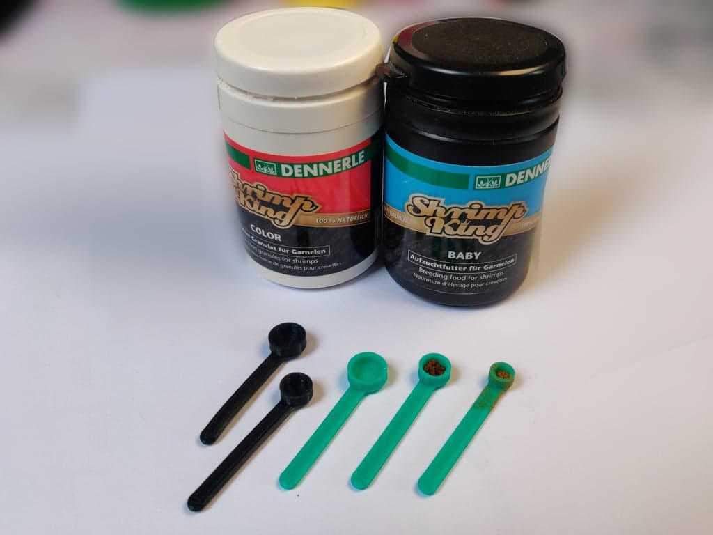 AquaSpoon (Aquarium Food portioner) 4mm, 6mm, 8mm 3d model