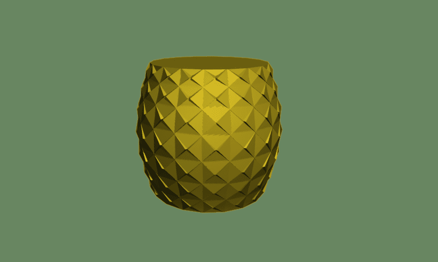 pineapple pot 3d model