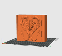 Dragon Heads Box 3d model