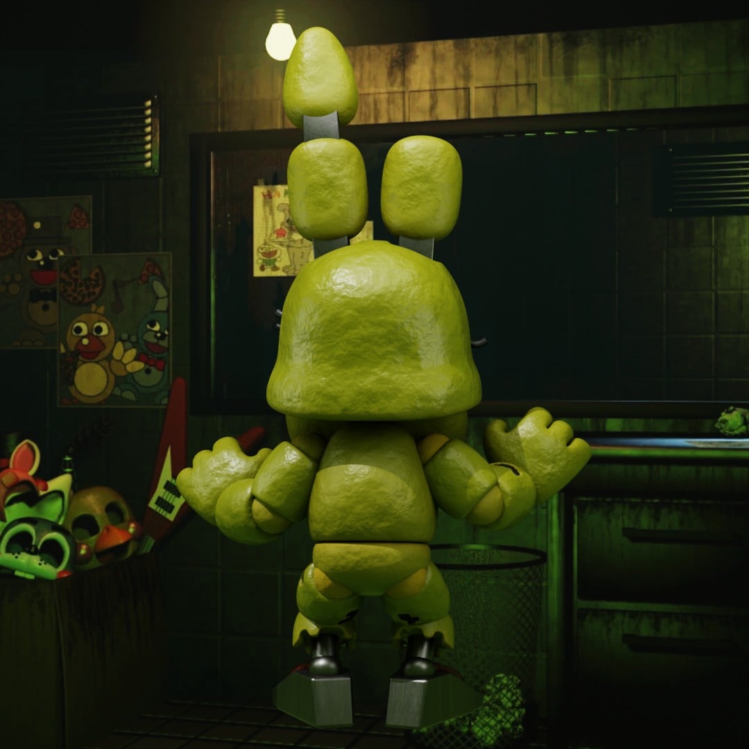 Springtrap - FNAF Figurine 3d model