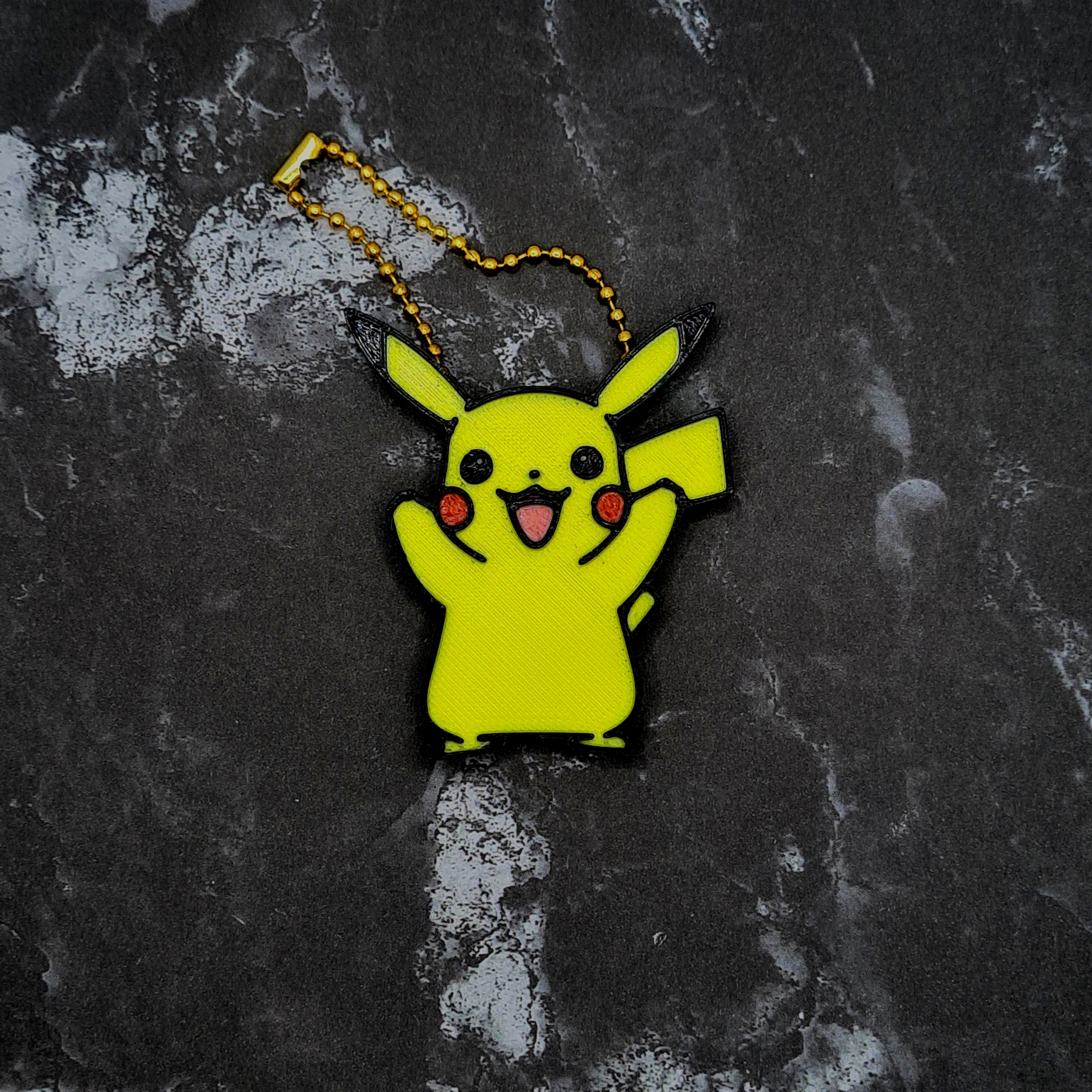 Pikachu Keychain 3d model