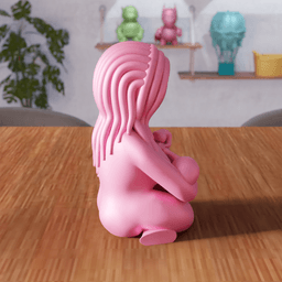 Motherhood - Breastfeeding Mother Sculpture 3d model
