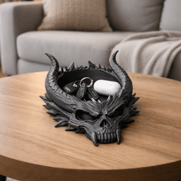 HELLFIRE BOWL / GOTHIC DECOR / EDC ORGANIZER / HOMEDECOR / KEY STORAGE / ENTRYWAY BOWL / TABLEDECOR 3d model