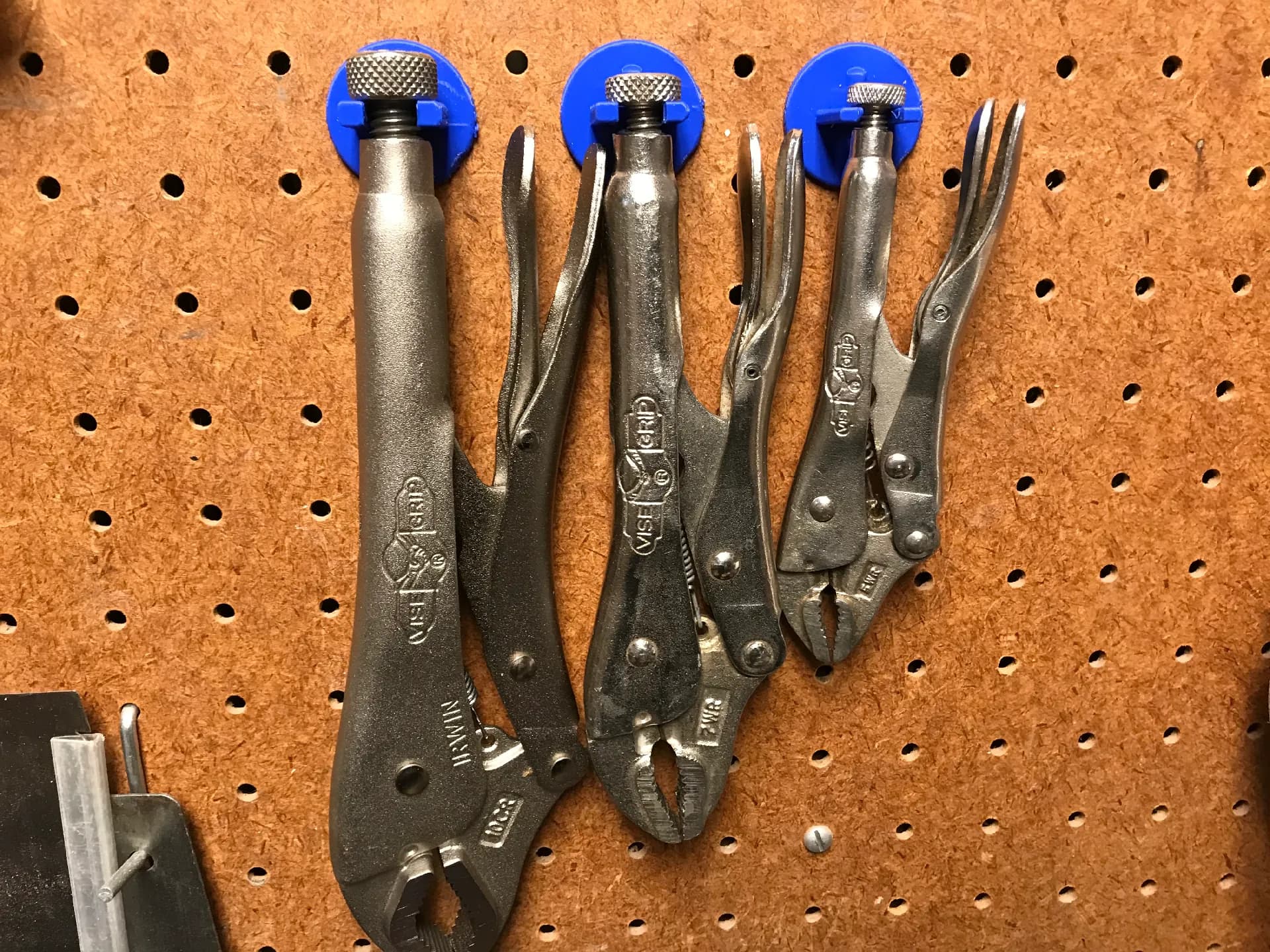 ViceGripHolder for PegBoard - Large 3d model