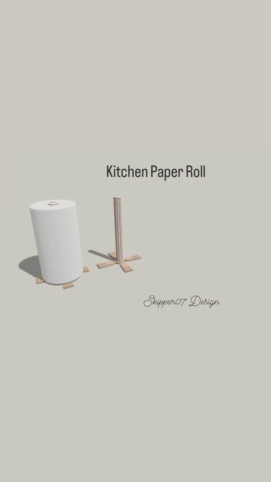 Kitchen Pape Roll 3d model