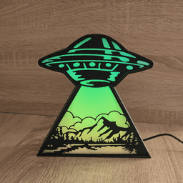 UFO Abduction LED Lamp 3d model