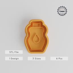 Baby-Themed Cookie Cutter & Stamp Set, Perfect for Cookies or Fondant, 6 Pieces, Sizes S/M/L PRODUCT_3581 3d model