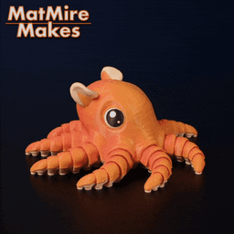 Flapjack Octopus - Articulated Figure 3d model