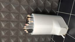 Pencil Carousel and Rotary Sharpener - A picture of the pencil stand assembled
- 3d model
