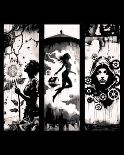 City Murals and Graffiti as Art - Set of bookmarks 3d model